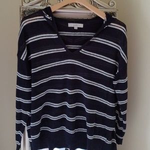 LOFT Navy/White Women's Hoodie